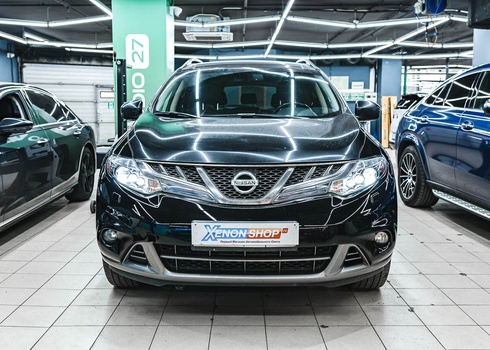 Замена штатных линз Nissan Murano Z51 (2013) на светодиодные модули