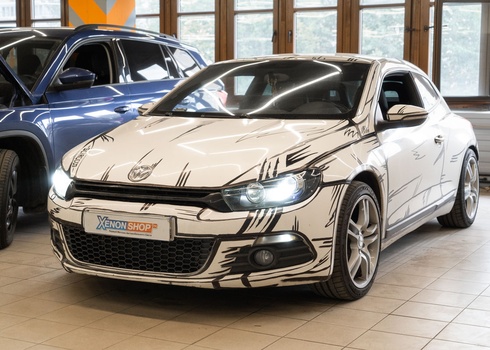 Установка линз на Volkswagen Scirocco