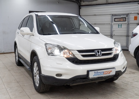 Замена галогенных линз на светодиодные в фарах Honda CR-V III (2011)