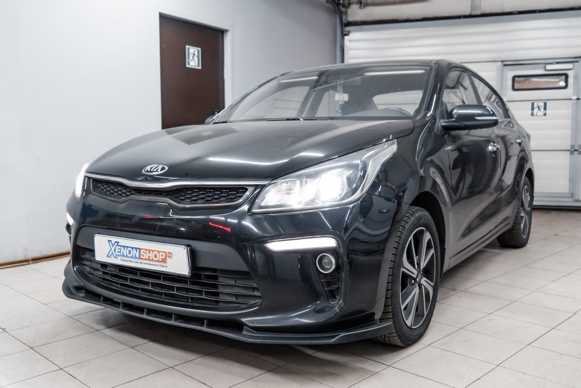 Установка светодиодов в фары КИА Рио (KIA Rio) - Установка КсенонШоп в ...