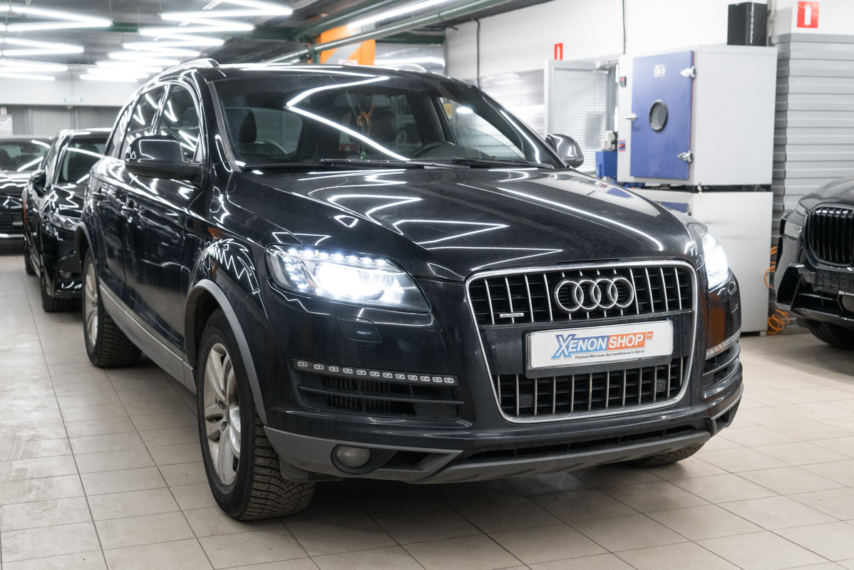 Замена ксеноновых линз и ламп Ауди КУ7 (Audi Q7) 2009 - Установка ...
