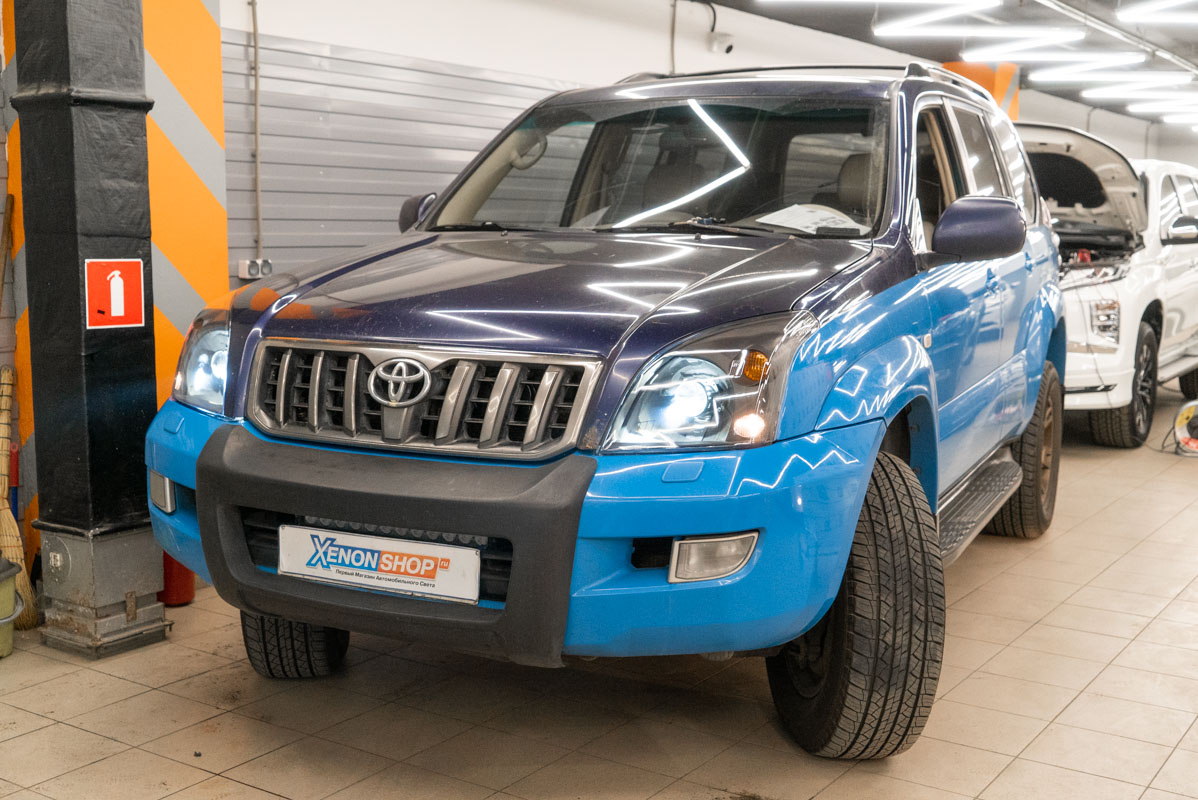 Замена линз и стекол фар Тойота Ленд Крузер Прадо 120 (Toyota Land ...