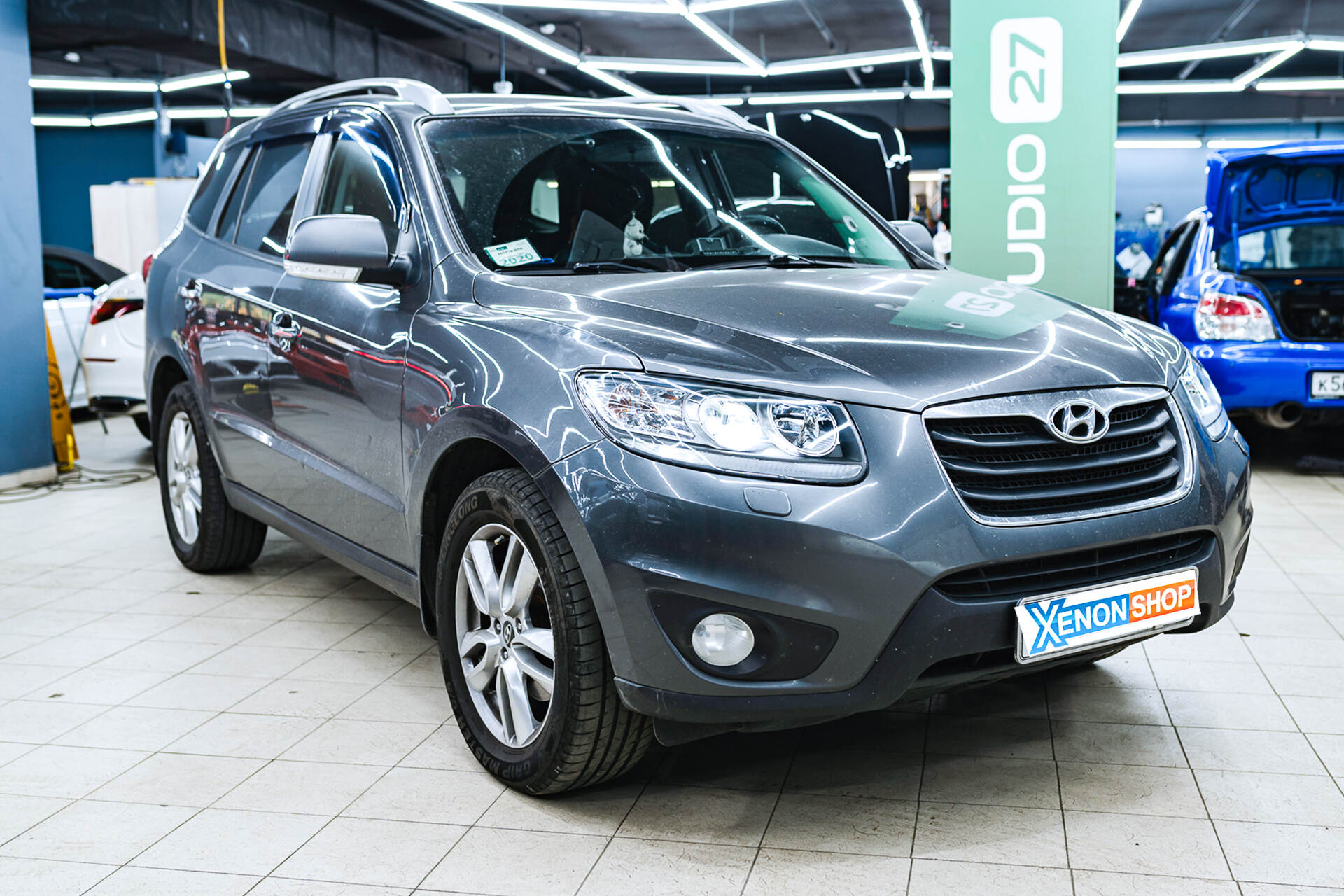 Замена линз и стёкол фар Hyundai Santa Fe (2010)