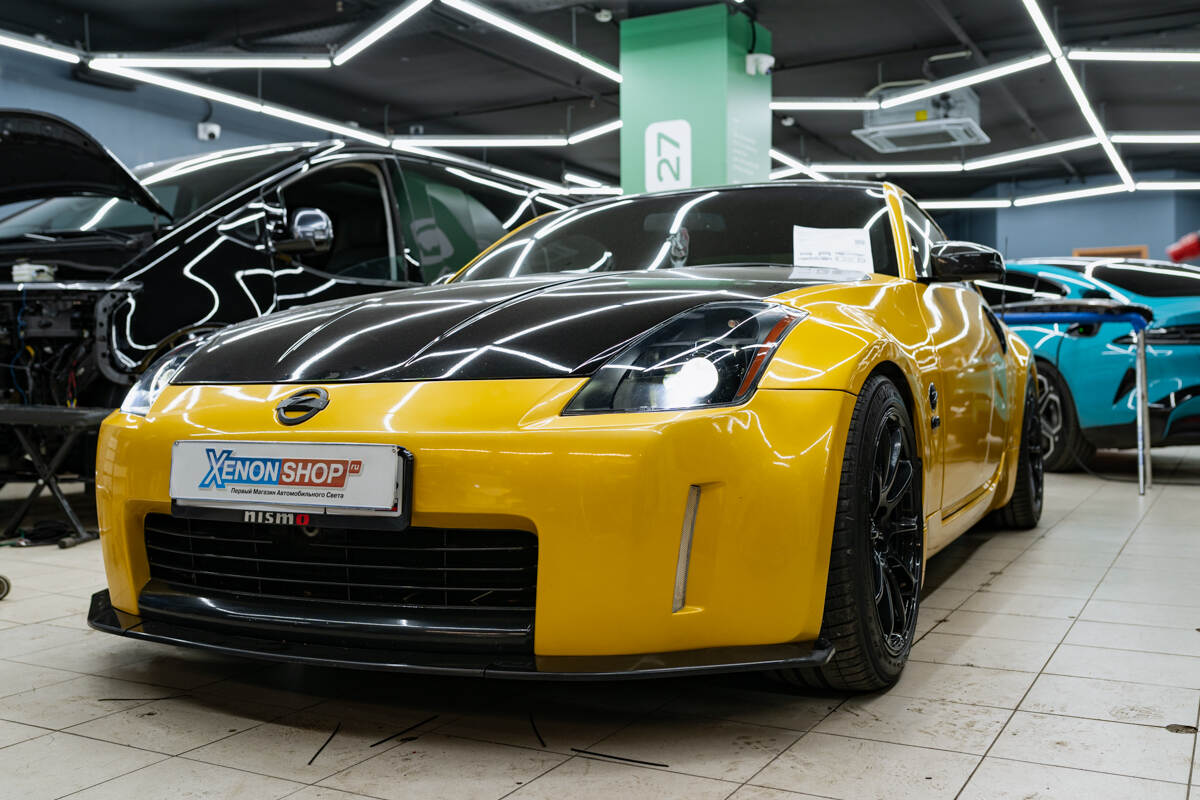 Восстановление стёкол фар Nissan 350Z