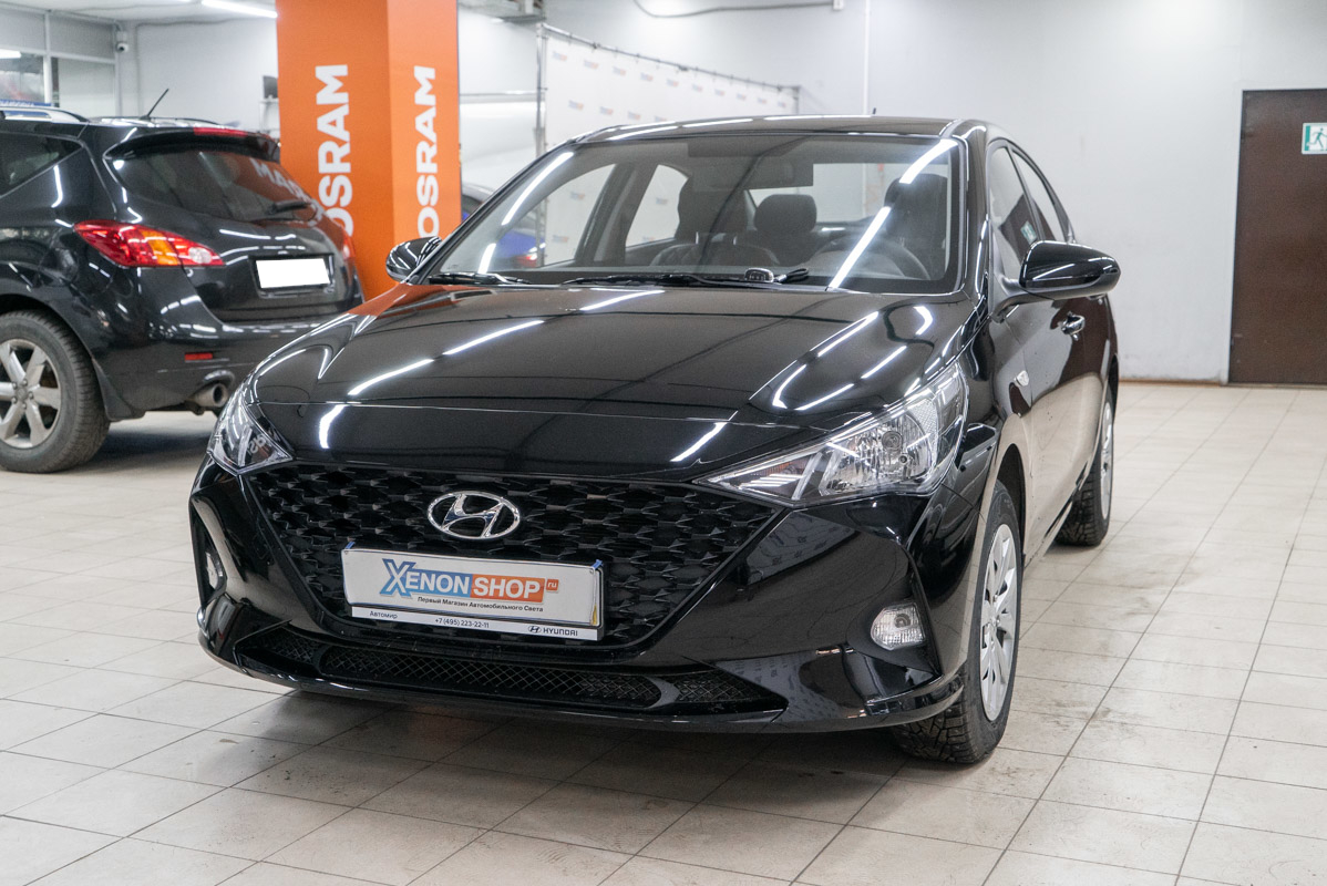 Установка парктроников на Хендай Солярис 2 (Hyundai Solaris II) 2022 ...