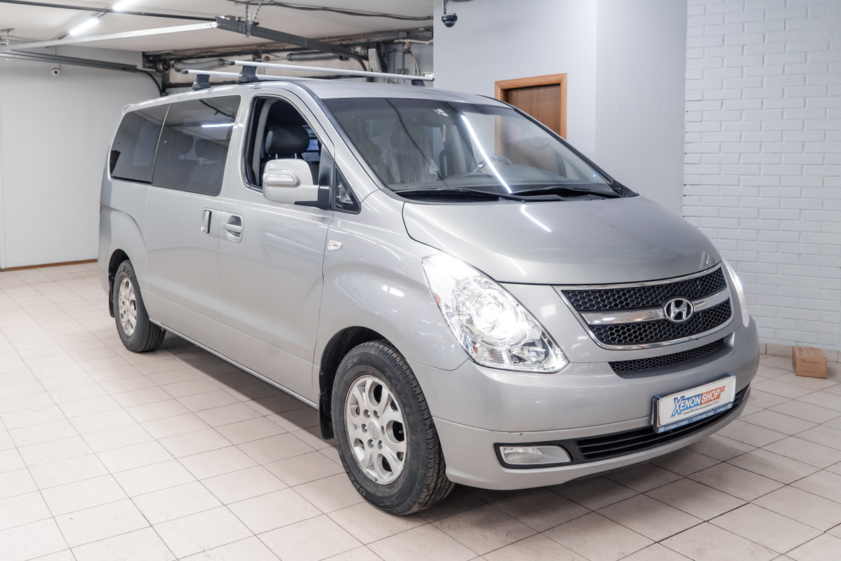 Установка светодиодных линз на Хендай Старекс (Hyundai Starex ...