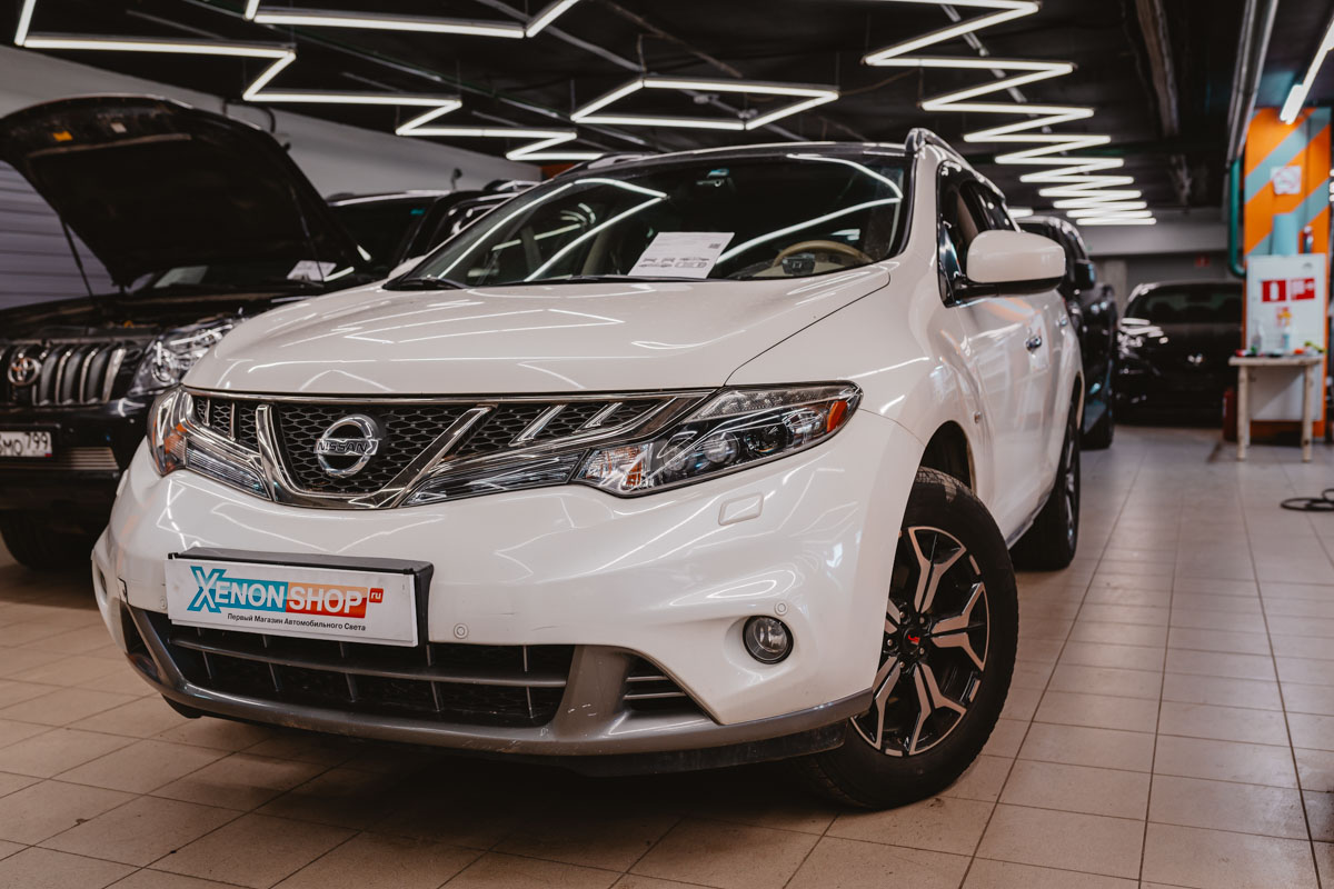 Замена линз Nissan Murano Z51 (2013) на светодиодные модули