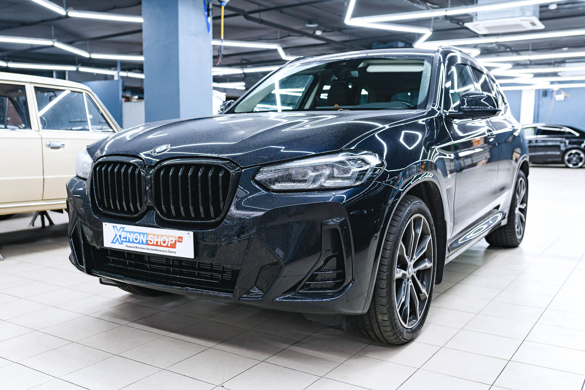 Установка сетки в бампер BMW X3 G01 (2024)