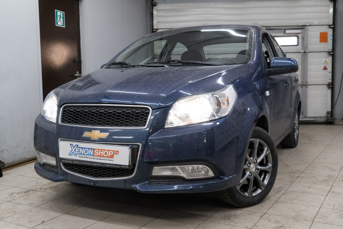 Установка светодиодных ламп в фары Шевроле Нексия (Chevrolet Nexia ...