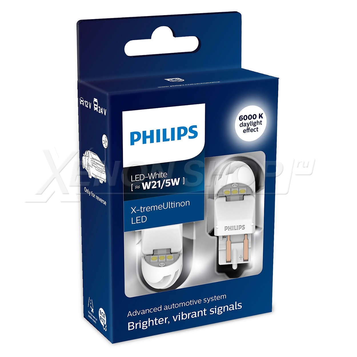 Светодиодные лампы W21/5W Philips X-tremeUltinon LED gen2 - 11066XUWX2 .