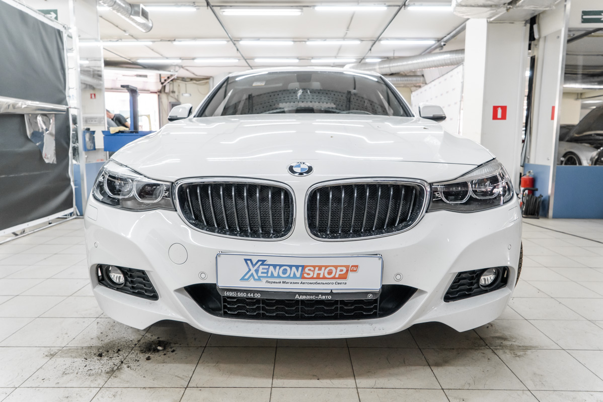 Установка защитной сетки в бампер БМВ Ф34 320Д ДжейТи (BMW F34 320D GT) -  Установка КсенонШоп в Санкт-Петербурге (СПБ)