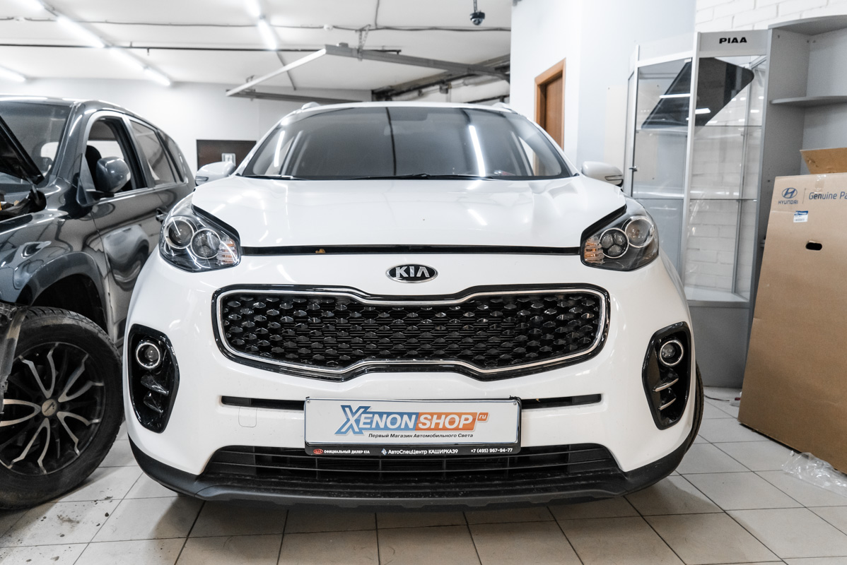 Установка передних парктроников на КИА Спортаж (KIA Sportage) - Установка  КсенонШоп в Санкт-Петербурге (СПБ)