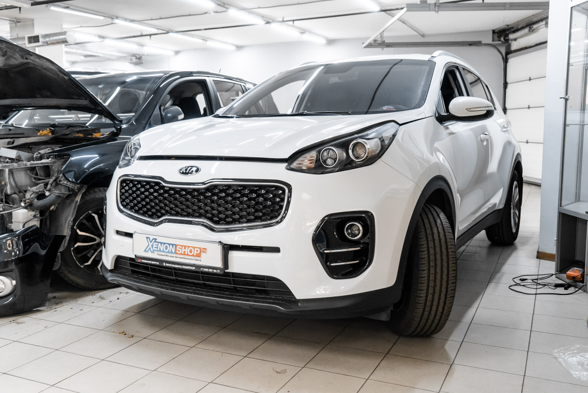 Установка передних парктроников на КИА Спортаж (KIA Sportage) - Установка  КсенонШоп в Санкт-Петербурге (СПБ)