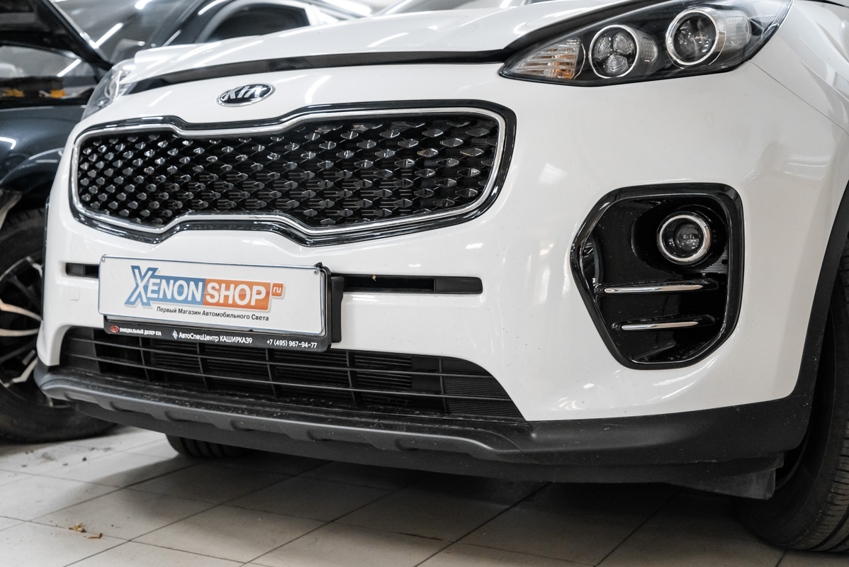 Установка передних парктроников на КИА Спортаж (KIA Sportage) - Установка  КсенонШоп в Санкт-Петербурге (СПБ)