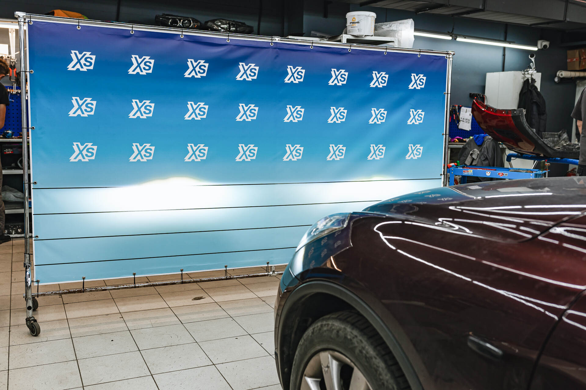 Итоговая светотеневая граница и свет фар с новыми линзами.