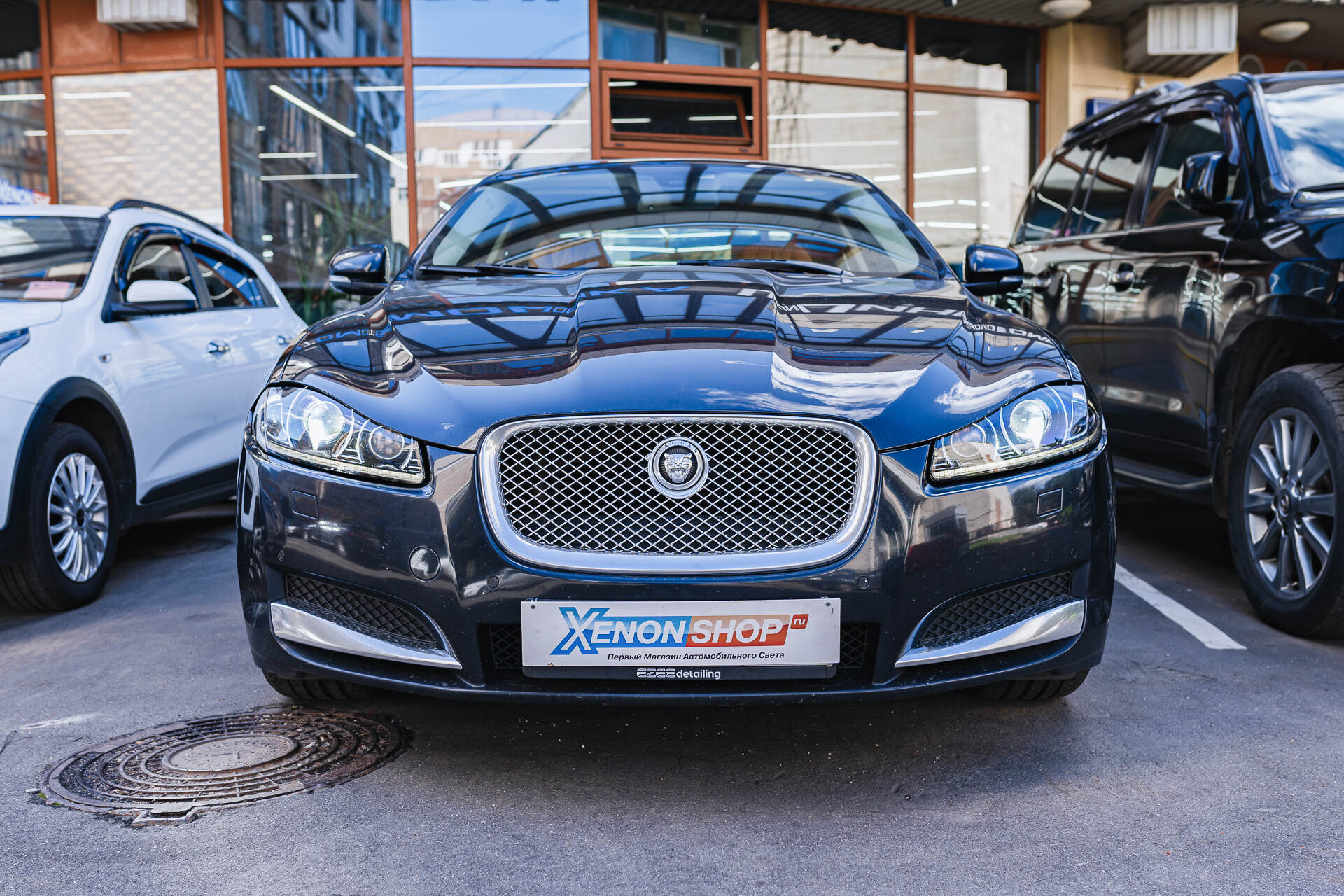 Итоговый свет фар и вид автомобиля после работы.