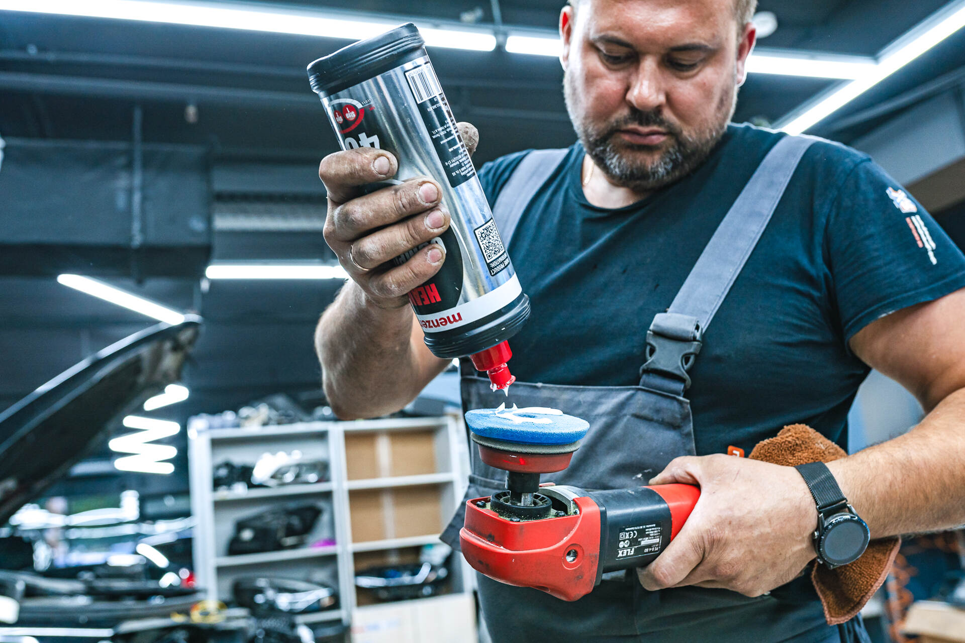 Регулируем свет и полируем стекла фар.